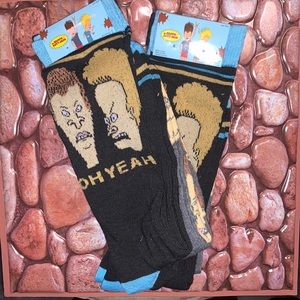 Classic Bravia and Butt-Head 2 Pair Socks
